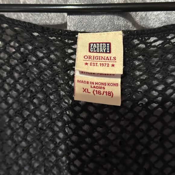 Faded Glory Knit Black Vest - Picture 5 of 7